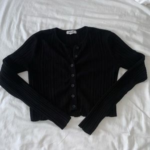 Garage crop top with buttons